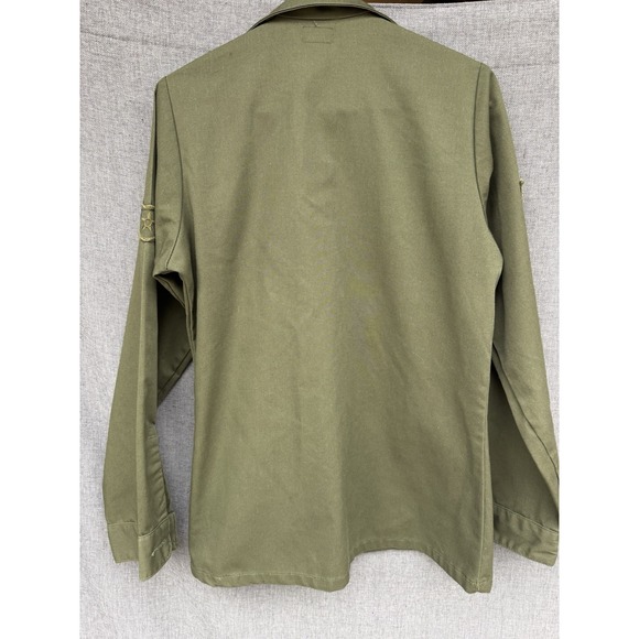USAF OG-107 Tactical Air Command Fatigue Shirt w/ Patches 13‎ 1/2 x 32 Green - Picture 7 of 7